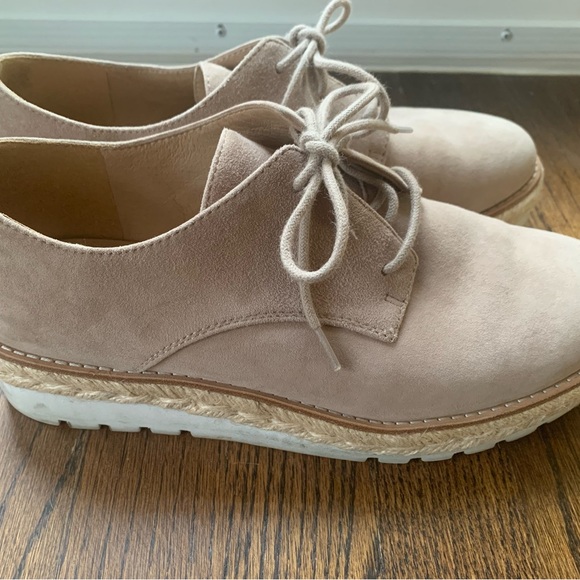 Eileen Fisher Women's Tan Suede Oxfords - Picture 3 of 5
